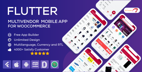 Flutter Multivendor Mobile App for WooCommerce